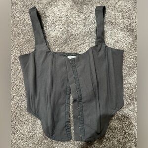 Grey Garage Corset Top